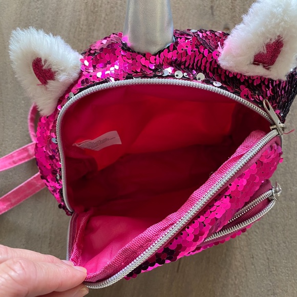 Sequin Unicorn Adjustable Backpack -M1 - Picture 5 of 8